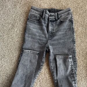 Good American Grey/Black Jeans NWOT